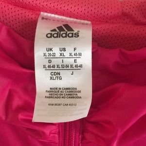 adidas Jackets & Coats - Adidas Pink Windbreaker in Size XL adidas Jackets & Coats - Adidas Pink Windbreaker in Size XL